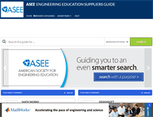 Tablet Screenshot of engineeringeducationsuppliersguide.com